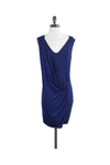 Plunging Neck Sleeveless Draped Dress