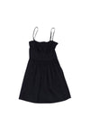 Gathered Pocketed Hidden Side Zipper Spaghetti Strap Dress