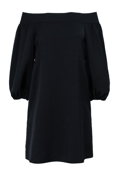 Long Sleeves Off the Shoulder Cocktail Shift Little Black Dress