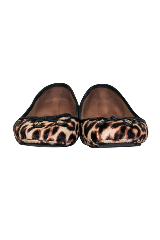 Tory Burch - Beige & Black Leopard Print Calf Hair Ballet Flats Sz 8 –  Current Boutique