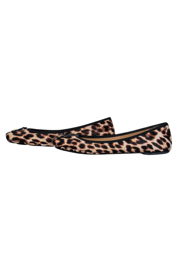 Tory Burch - Beige & Black Leopard Print Calf Hair Ballet Flats Sz 8 –  Current Boutique