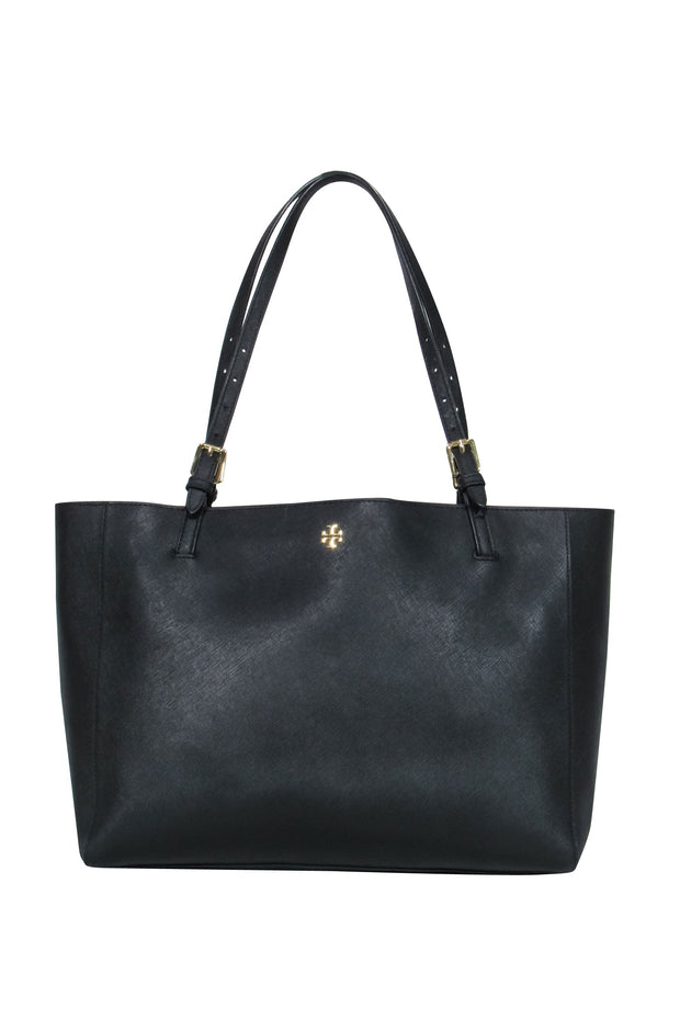 Tory Burch - Black Large Tote Bag – Current Boutique