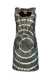 Shift Leather Tie Dye Print Hidden Side Zipper Dress