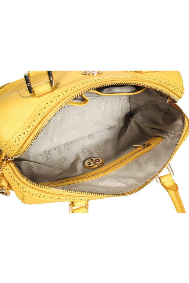 Tory Burch - Mustard Leather Convertible Crossbody – Current Boutique