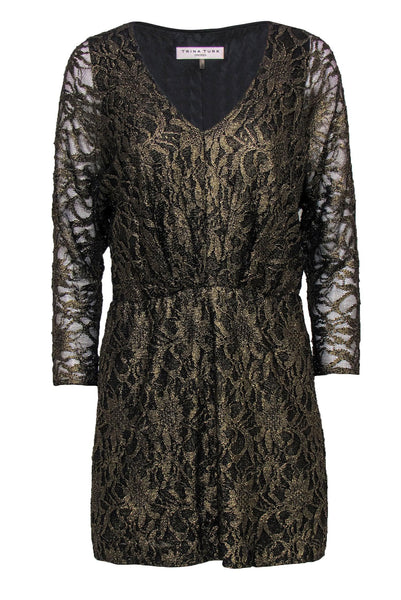 Tall V-neck Dolman Sleeves Sheath Floral Print Elasticized Waistline Sheath Dress/Club Dress