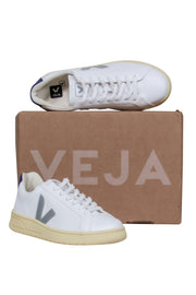 princesa heroína latitud Veja - White, Grey & Purple Lace-Up “Espalar” Platform Sneakers Sz 7 –  Current Boutique