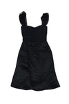 Sophisticated Flared-Skirt Ruched Back Zipper Dress