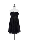 Tall Strapless Empire Waistline Hidden Back Zipper Pleated Dress