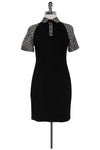 Above the Knee Striped Print Collared Fitted Front Zipper Pocketed Dress