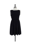 Sleeveless Hidden Side Zipper Gathered Silk Dress