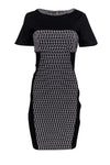 Back Zipper Round Neck General Print Short Sleeves Sleeves Sheath Sheath Dress