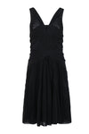 A-line Plunging Neck Pleated Sheath Cocktail Sheath Dress/Evening Dress
