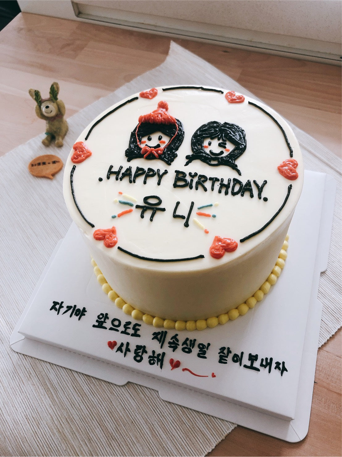 6 Custom Instagrammable Korean Drawing Cake Sorella Cafe