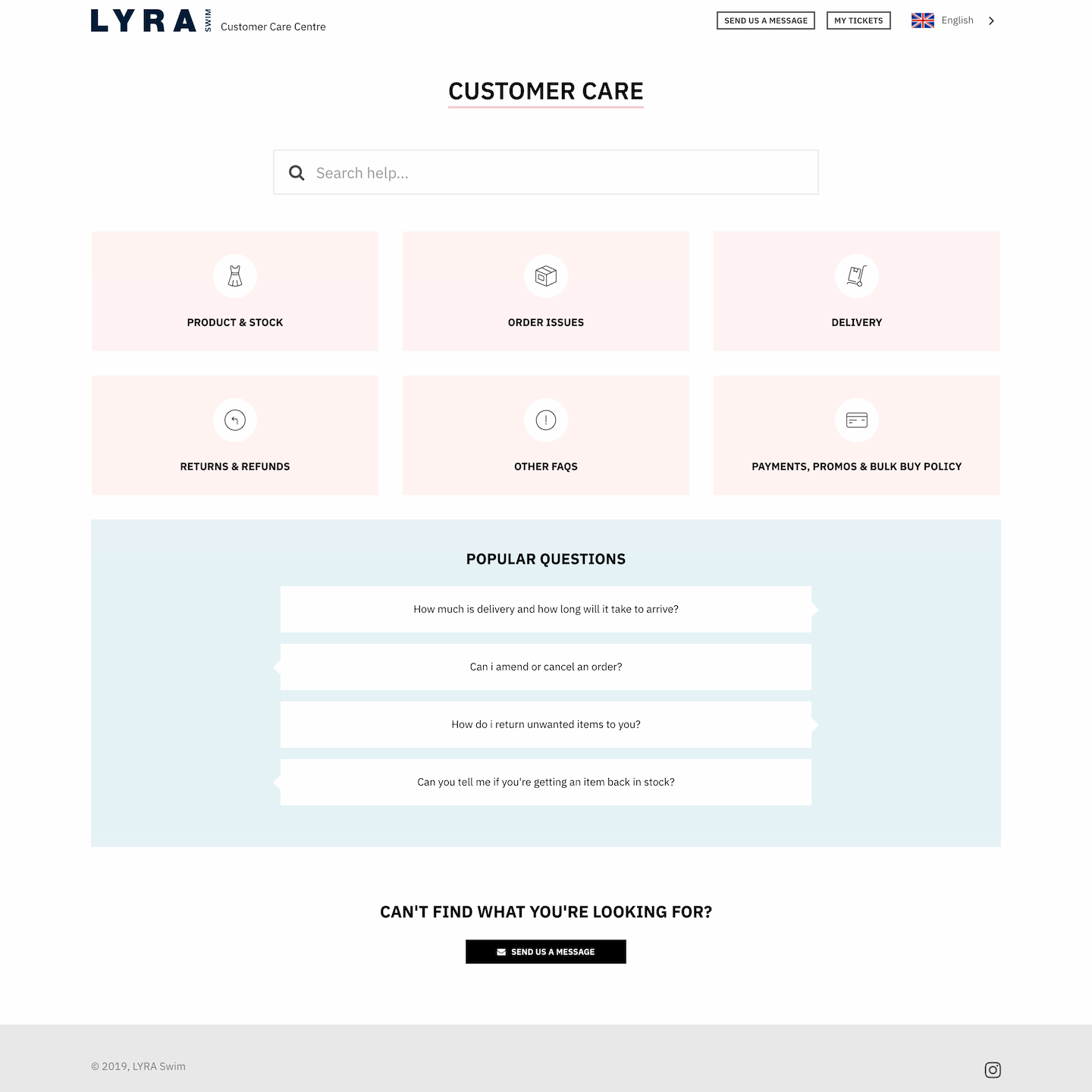 branded Freshdesk for Lyra Swim