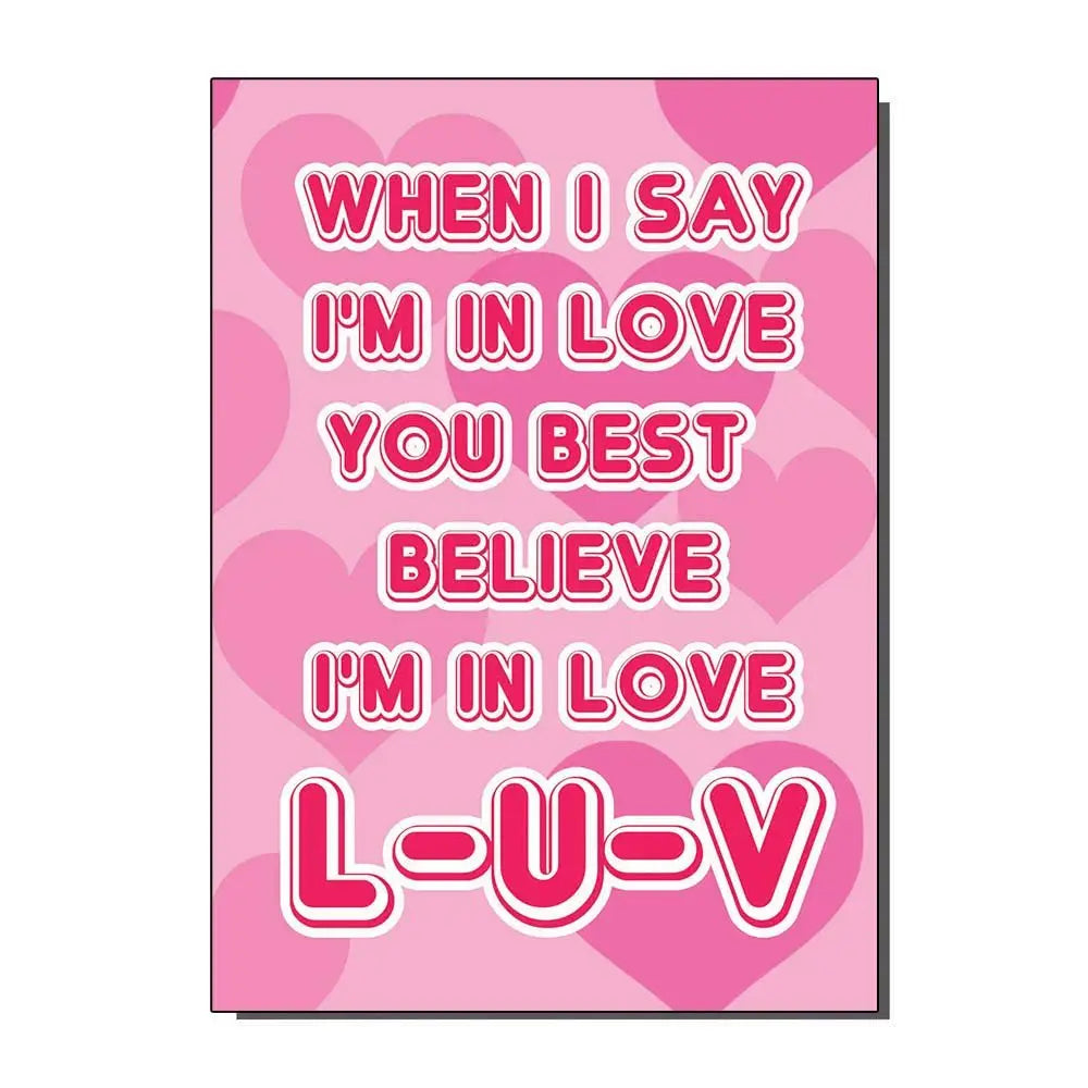 “When I Say I’m In Love…” Note Card