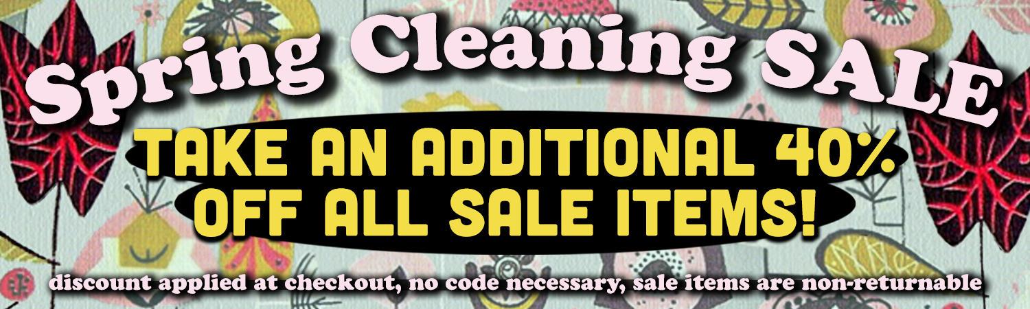 "Spring Cleaning Sale" take 40% off all Sale items info graphic