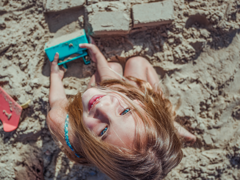 Reducing anxiety and stress through sand play – it's not just for