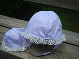 Baby Girl's Summer Bonnet with Matching Doll Hat - Evelyn 738
