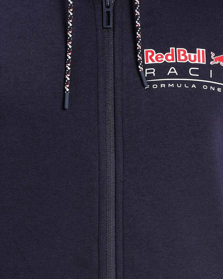 Red Bull Racing F1 Puma Logo Hoodie Sweat Jacket Men Navy Blue Fanabox