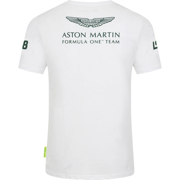 Aston Martin F1™ Team Official Driver LS18 Lance Stroll T-shirt - White - Men