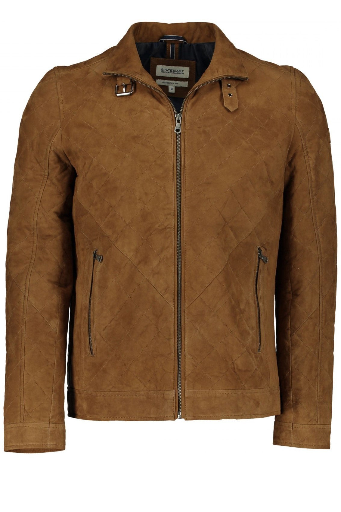 State of Art Leather Goat Suede Modern Classics Bomber Jacket