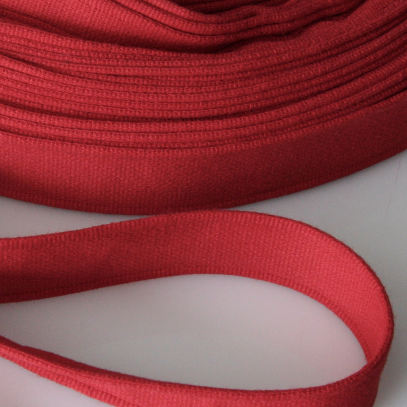 Cotton Strap Webbing 28mm - Red | Ray Stitch