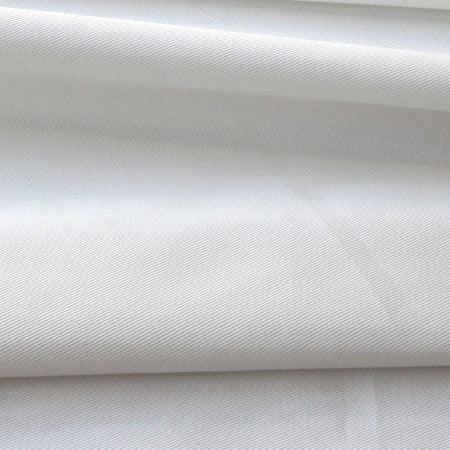 Organic Brushed Cotton Flannel - White, Plain Fabric