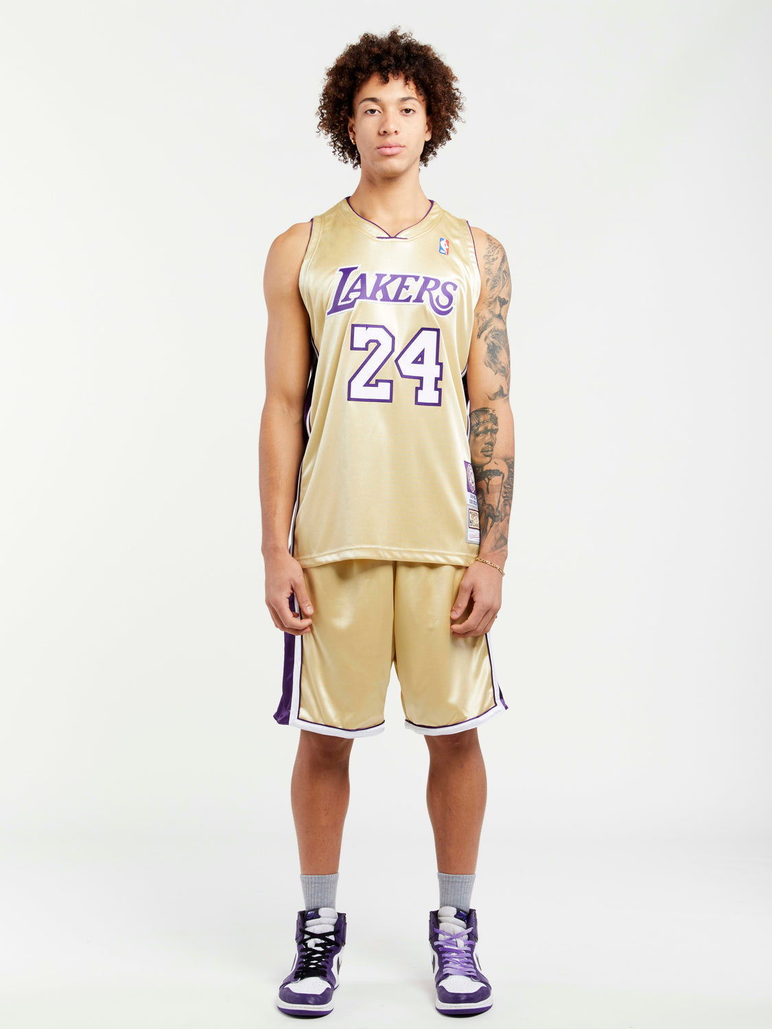 Mitchell & Ness 1996-97 Los Angeles Lakers (Gold Body) Authentic Short –  The Almanac Brand