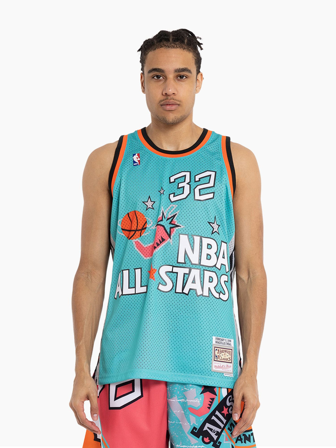 Mitchell and Ness All-Star East Shaquille O'Neal 1996-97 Swingman Jersey Teal