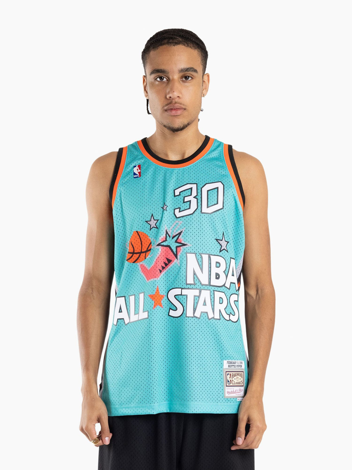Men's Mitchell & Ness Scottie Pippen Teal Eastern Conference Hardwood  Classics 1996 NBA All-Star Game Swingman Jersey