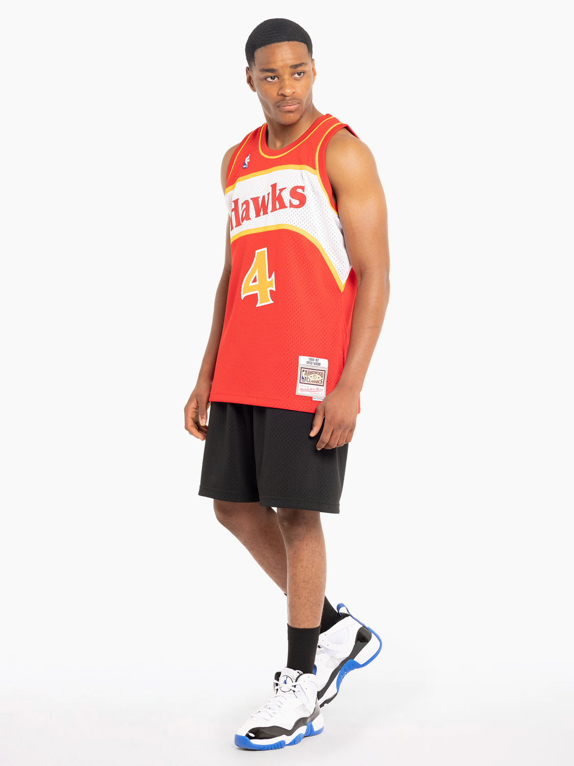 Mitchell & Ness Swingman Atlanta Hawks Road 1986-87 Spud Webb Jersey S