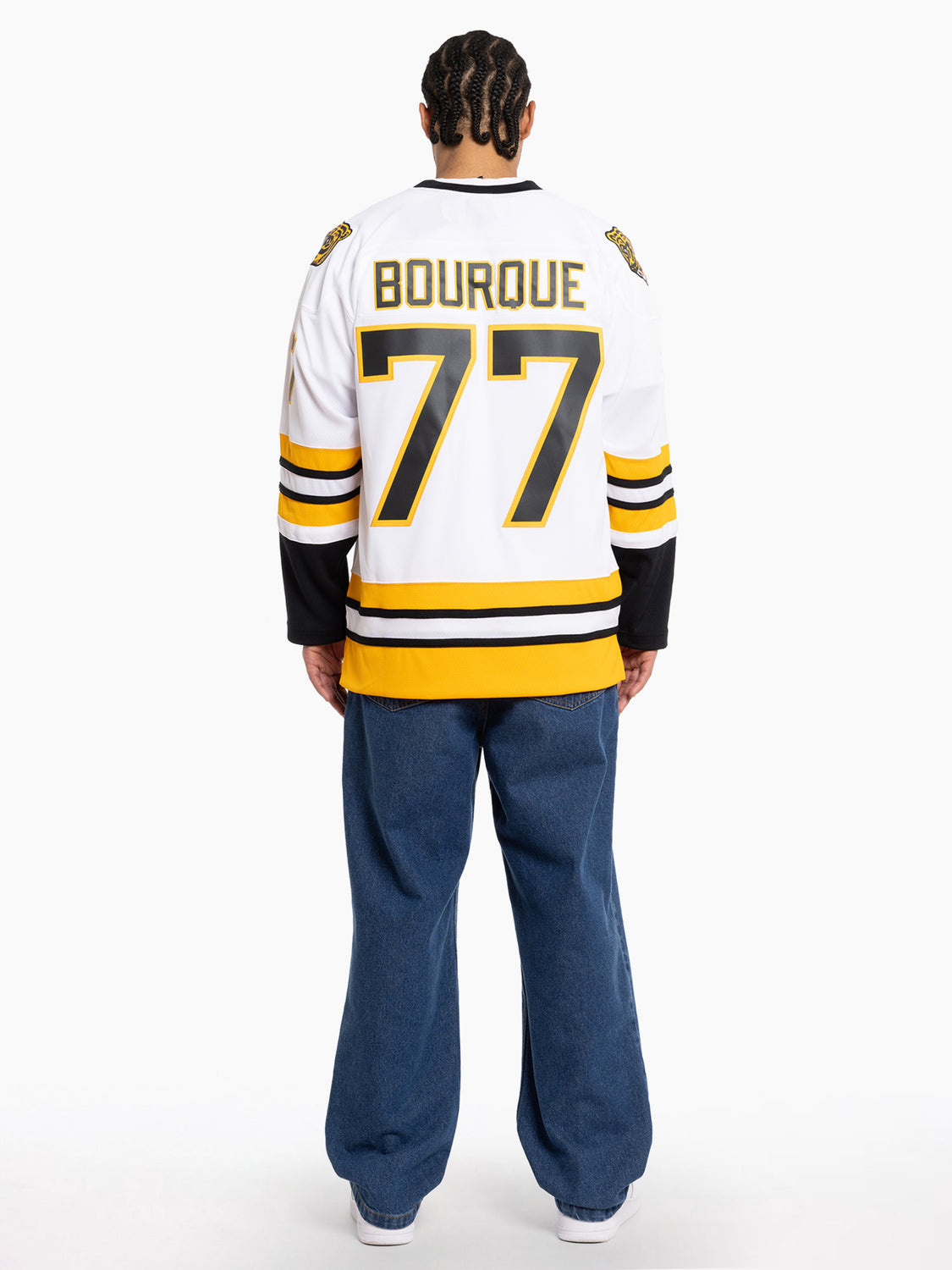 Mitchell & Ness Blue Line Ray Bourque Boston Bruins White 1989 Jersey