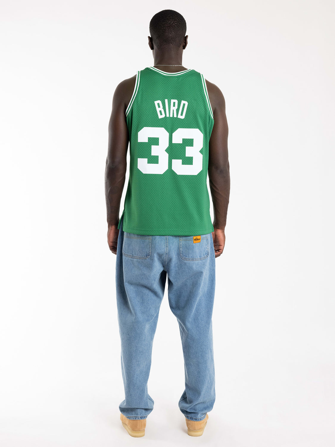 Boston Celtics Larry Bird 1985 Road Men's Swingman Jersey (5X-Large)