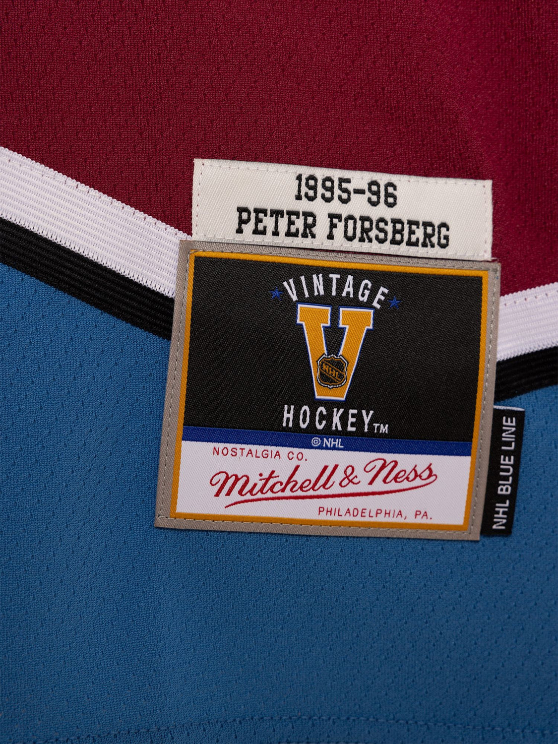 Mitchell and Ness Colorado Avalanche Peter Forsberg #21 1995 Replica Jersey Maroon Large