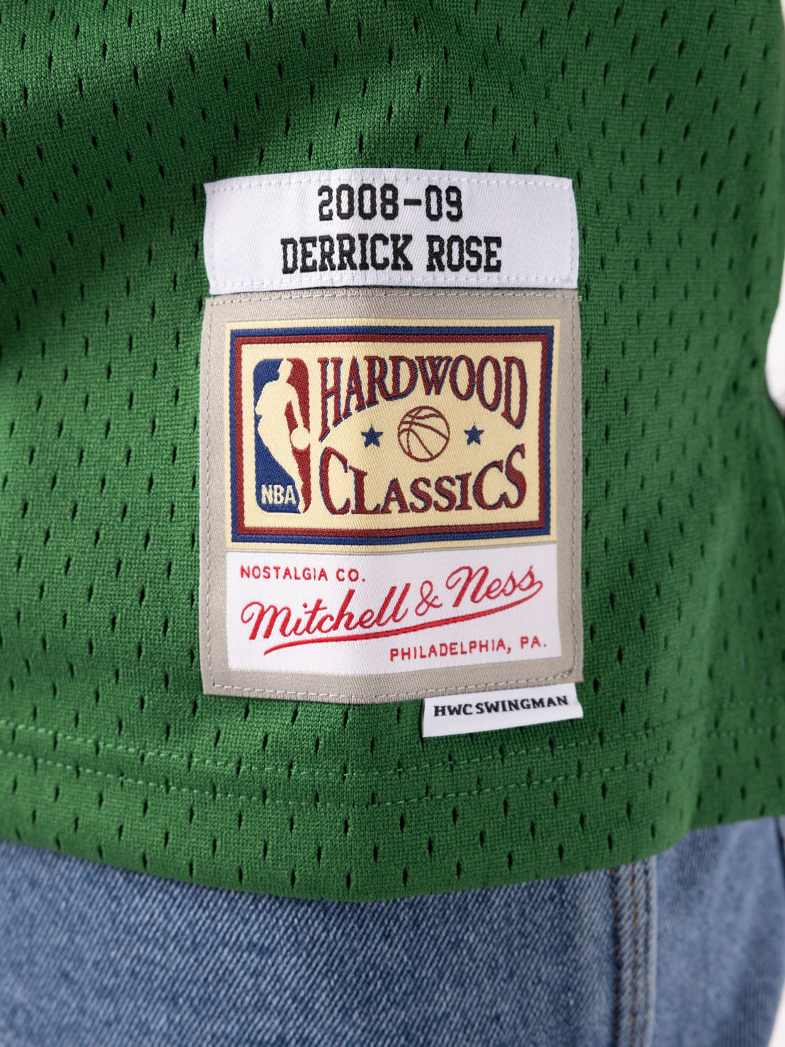 Men's Mitchell & Ness Derrick Rose Green Chicago Bulls 2008-09 Hardwood Classics Swingman Jersey Size: Small