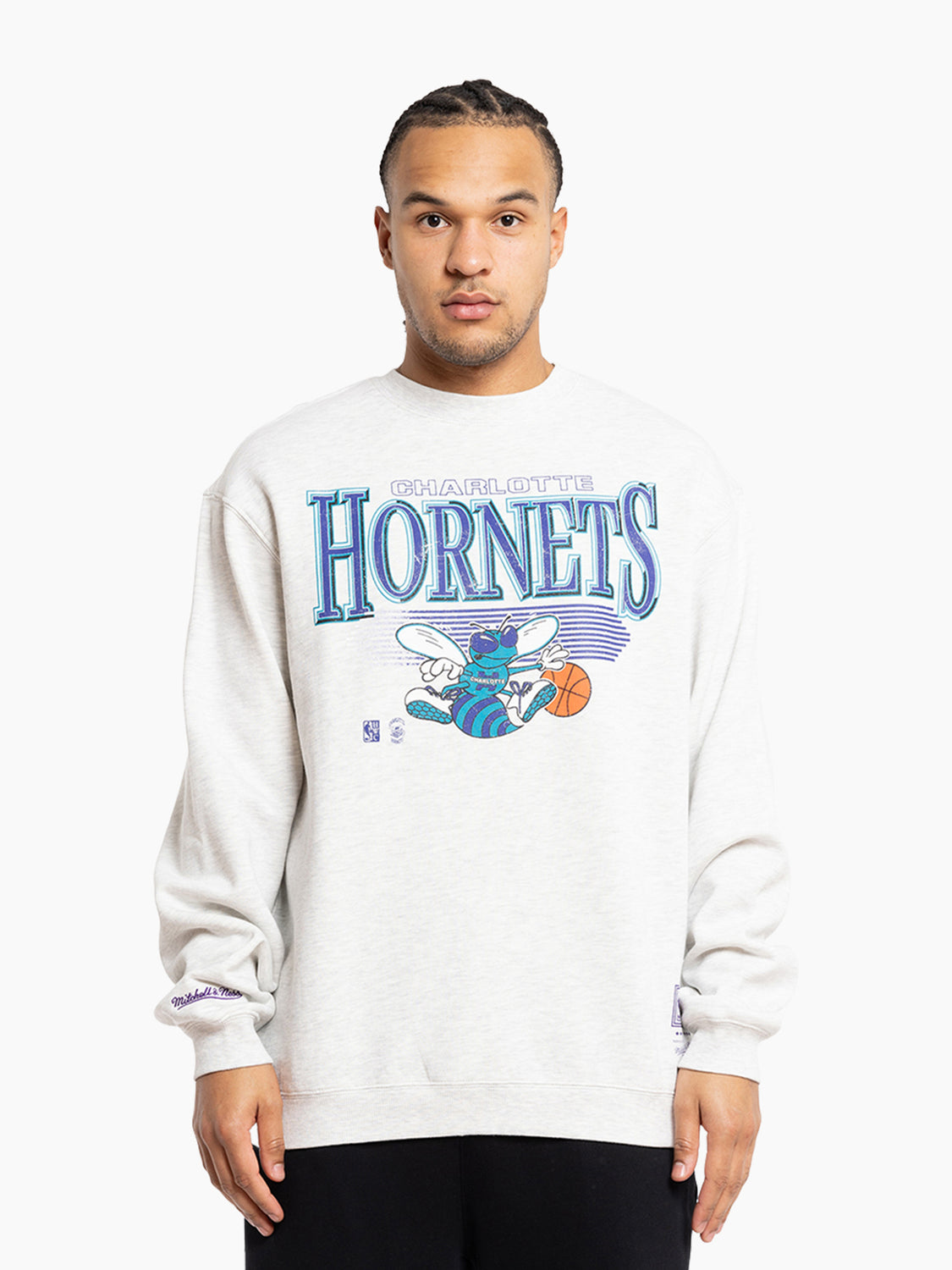 Mitchell & Ness Charlotte Hornets Crew Neck Sweatshirt