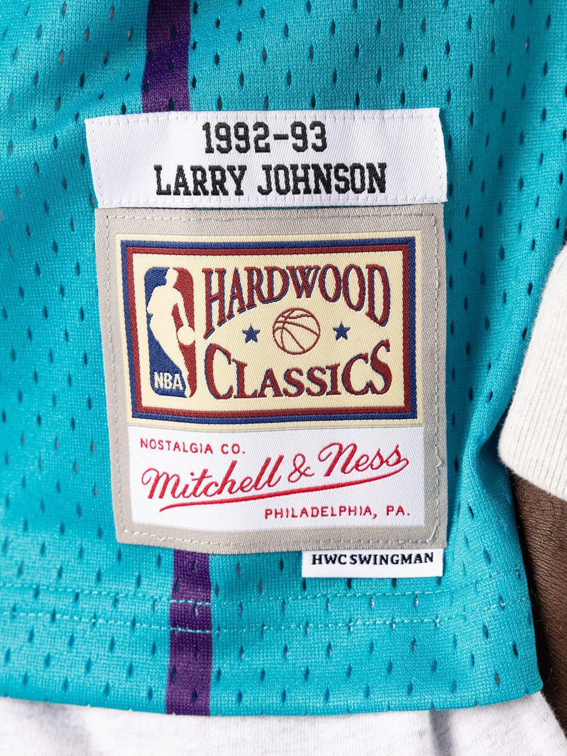 Larry Johnson Charlotte Hornets Mitchell & Ness 1992-93 Hardwood Classics Reload Swingman Black Jersey