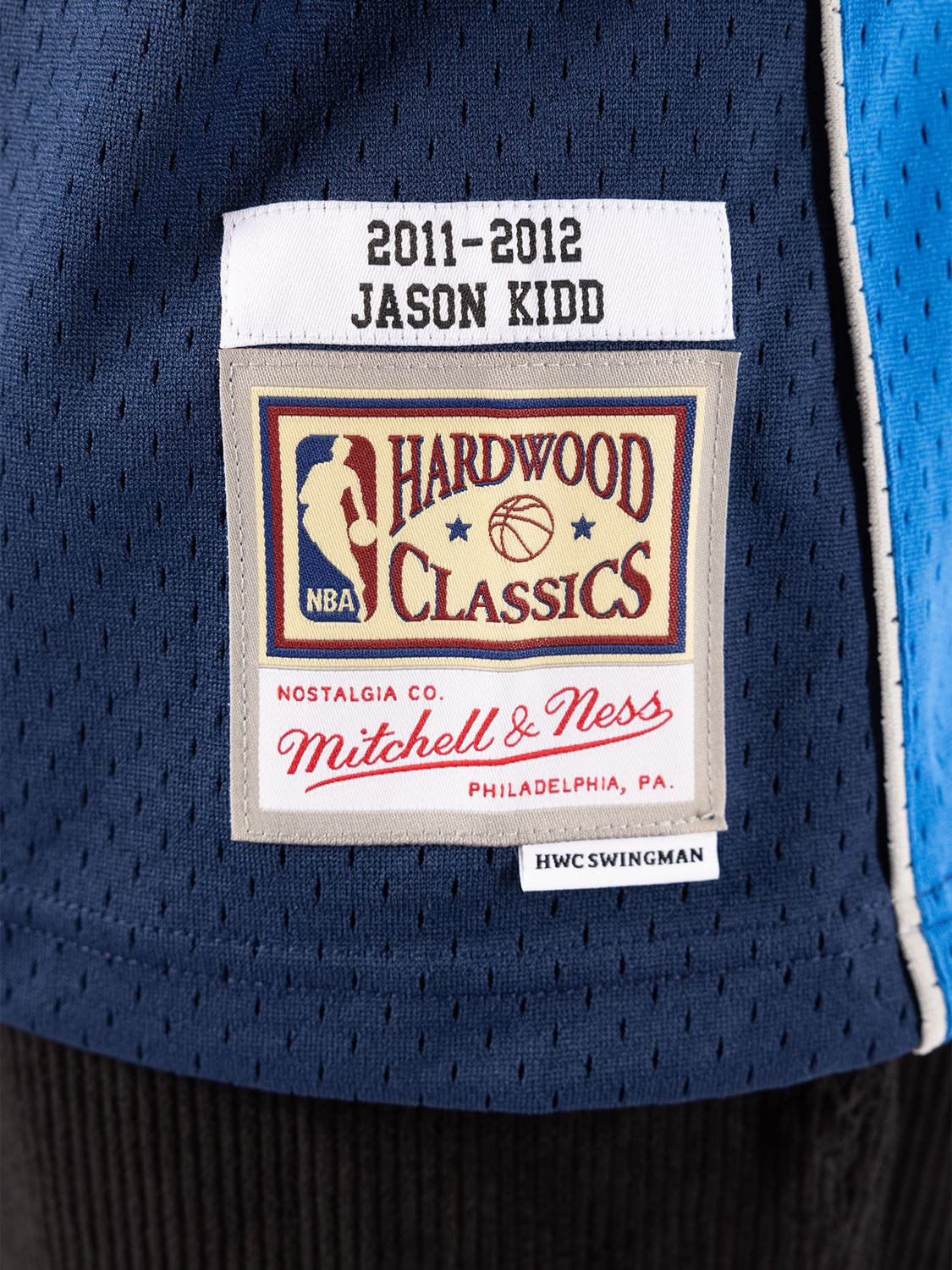 Men's Dallas Mavericks Jason Kidd Mitchell & Ness Navy Hardwood Classics  Swingman Jersey