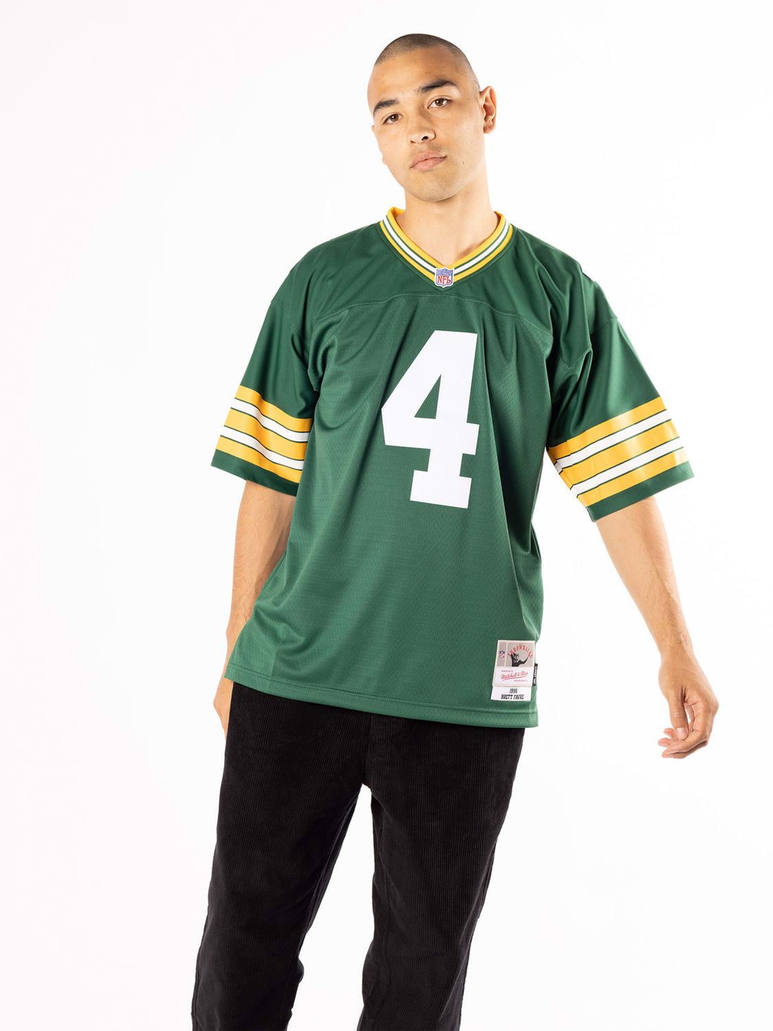 Mitchell & Ness Men's Green Bay Packers Brett Favre #4 1996 Throwback Jersey