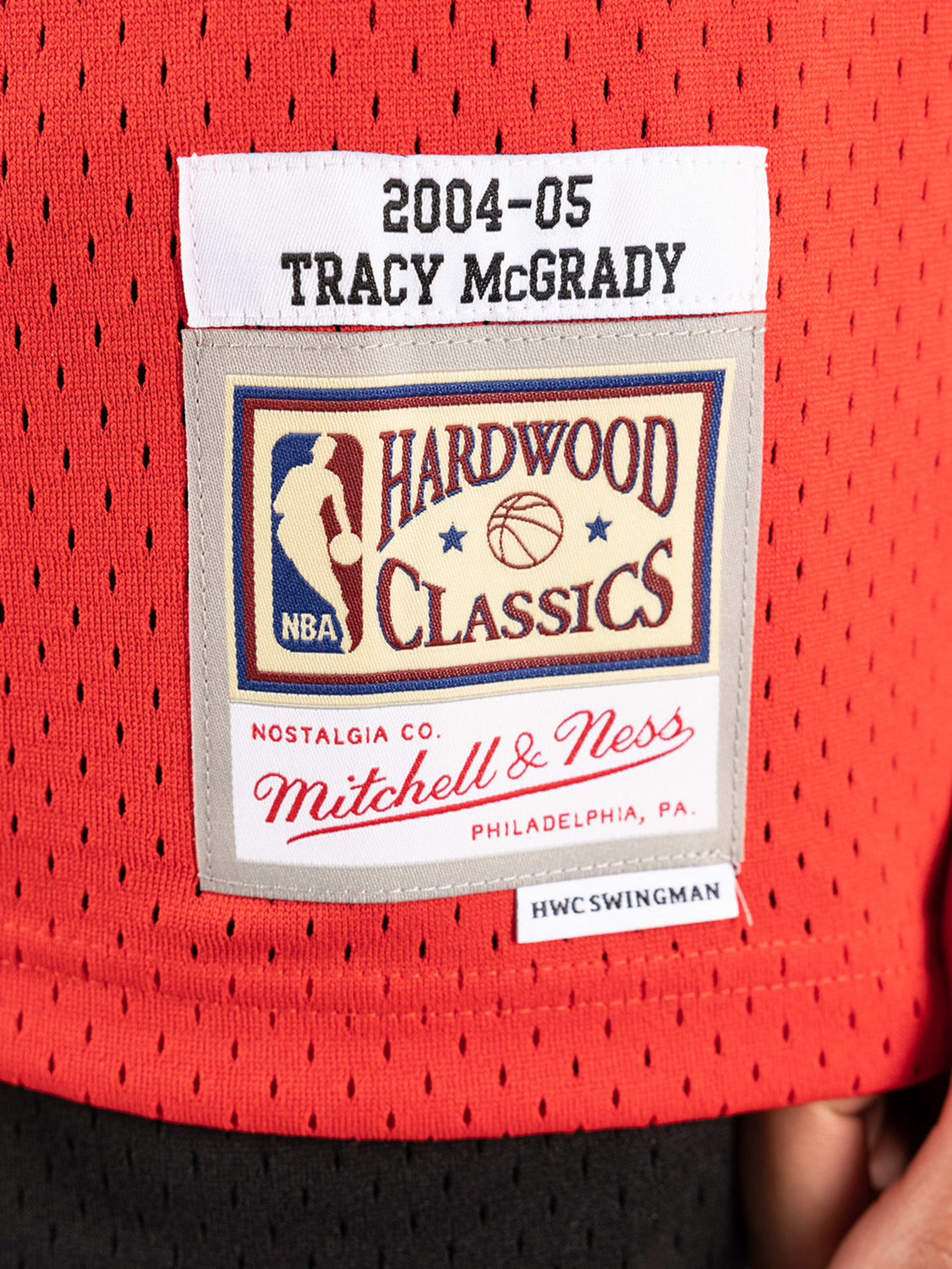 Youth Mitchell & Ness Tracy McGrady Red/Gold Houston Rockets 2004-05  Hardwood Classics Fadeaway Swingman Jersey