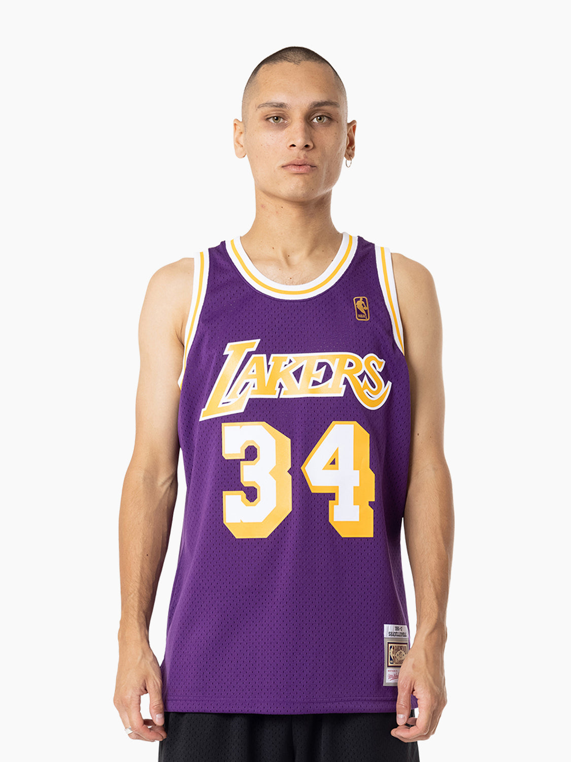 Mitchell & Ness La Lakers - Shaquille ONeal Swingman Jersey violett 1996-97