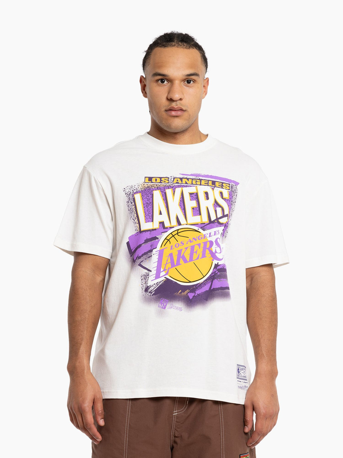 Vintage NBA 1996 Los Angeles Lakers Shooting Shirt Purple White & Gold Mens  XL