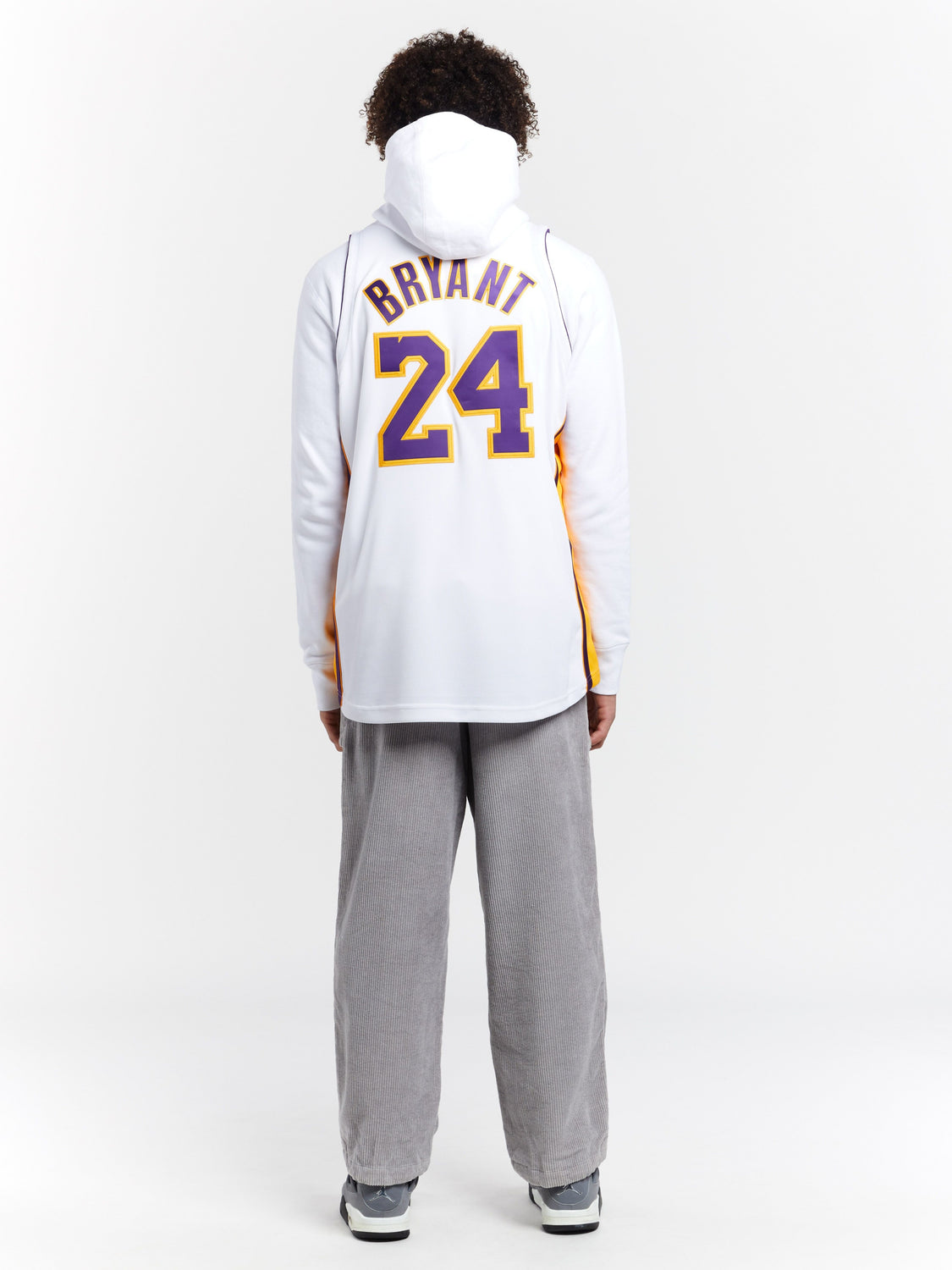 Kobe Bryant Los Angeles Lakers Mitchell & Ness 2009-10 Hardwood Classics  Authentic Jersey - White