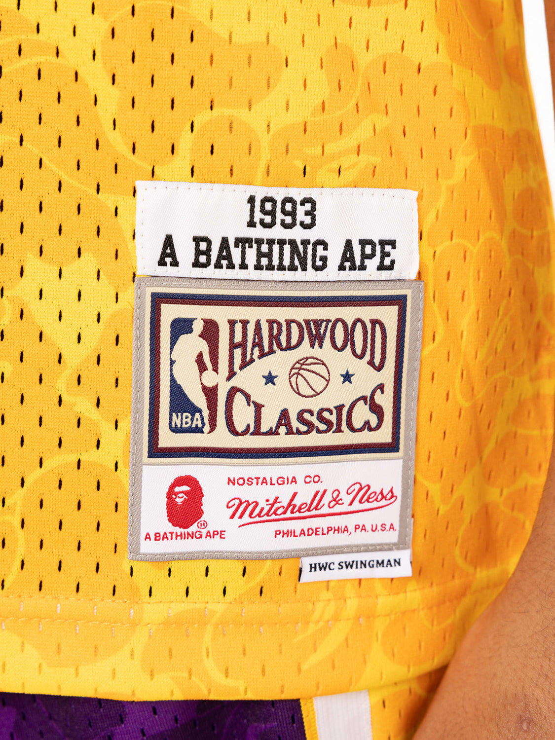 Bape x Mitchell & Ness L.A Lakers NBA Jersey | Mitchell & Ness