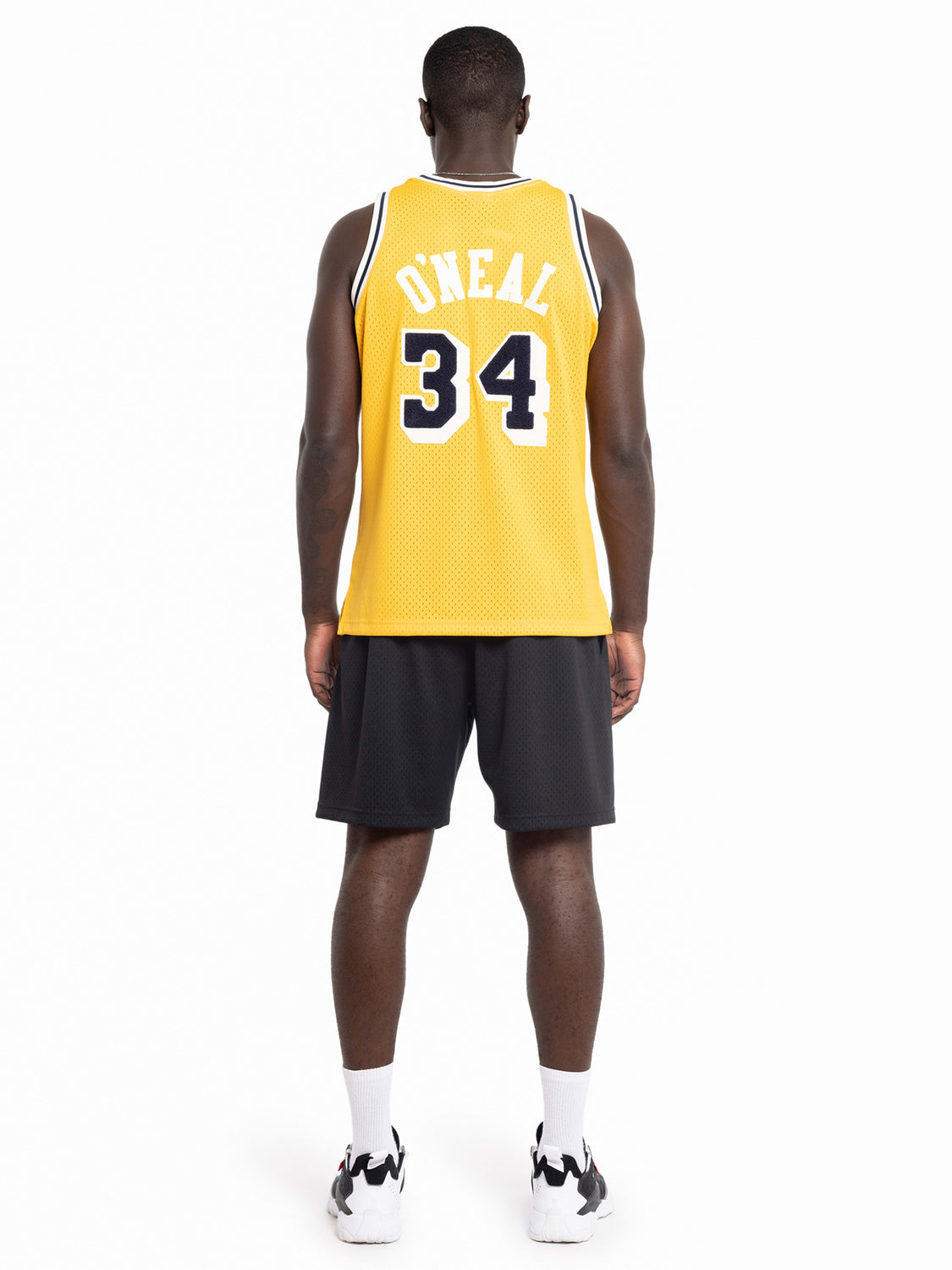 Shaquille O'Neal Los Angeles Lakers Mitchell & Ness Hardwood Classics  Off-Court Swingman Jersey - Yellow