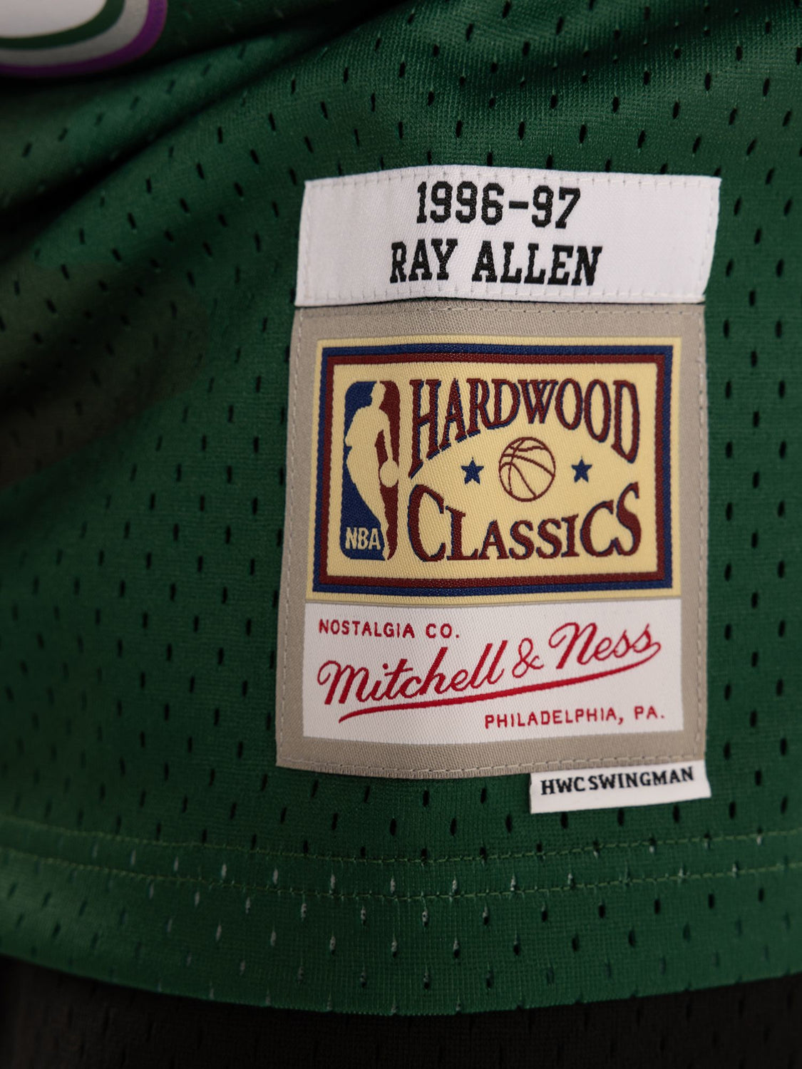 Milwaukee Bucks Ray Allen 1996 Hardwood Classics Road Swingman Jersey By  Mitchell & Ness - Dark Green - Mens