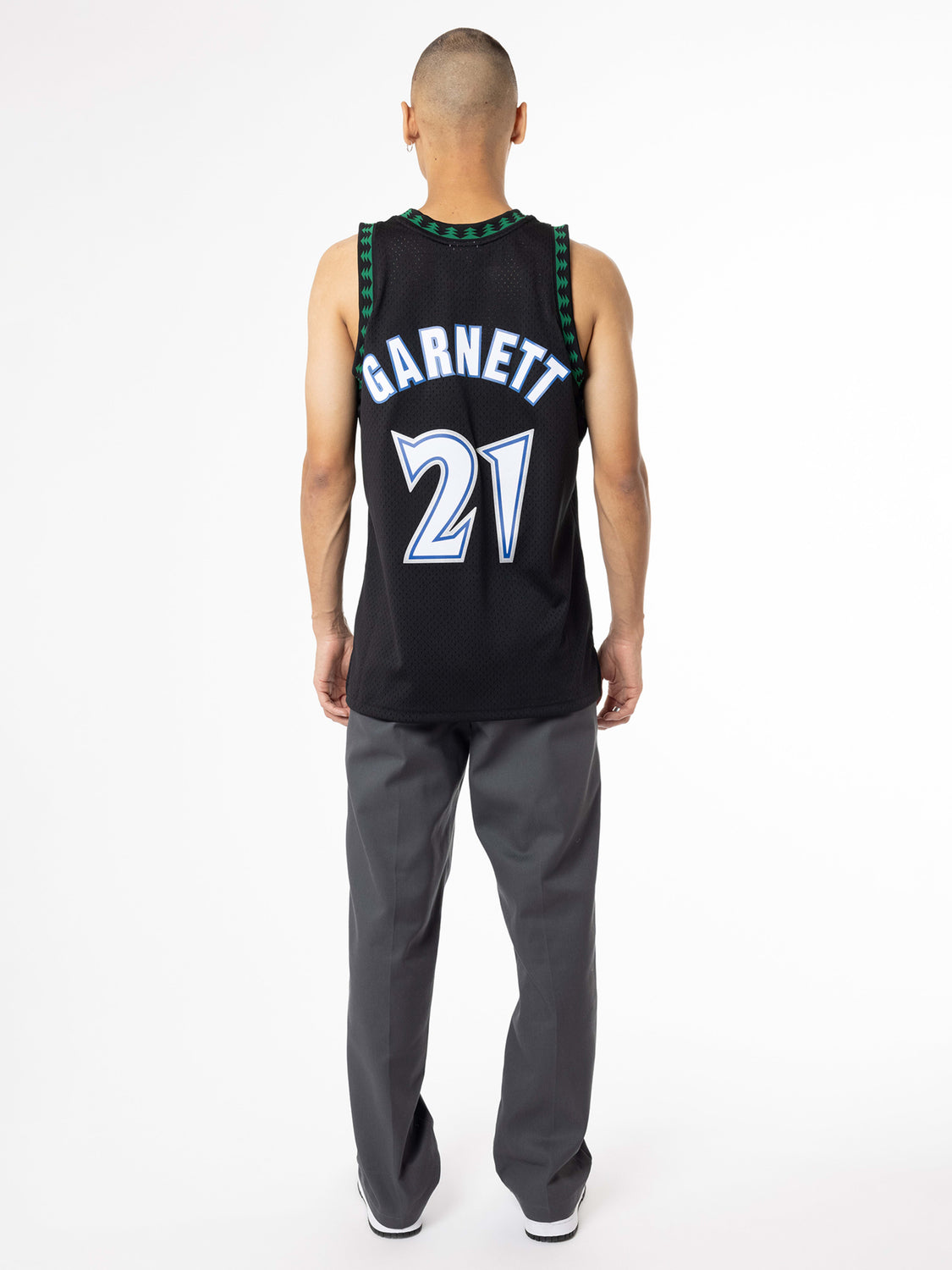 Minnesota Timberwolves Kevin Garnett 1997 Hardwood Classics Swingman Jersey  By Mitchell & Ness - Black - Mens