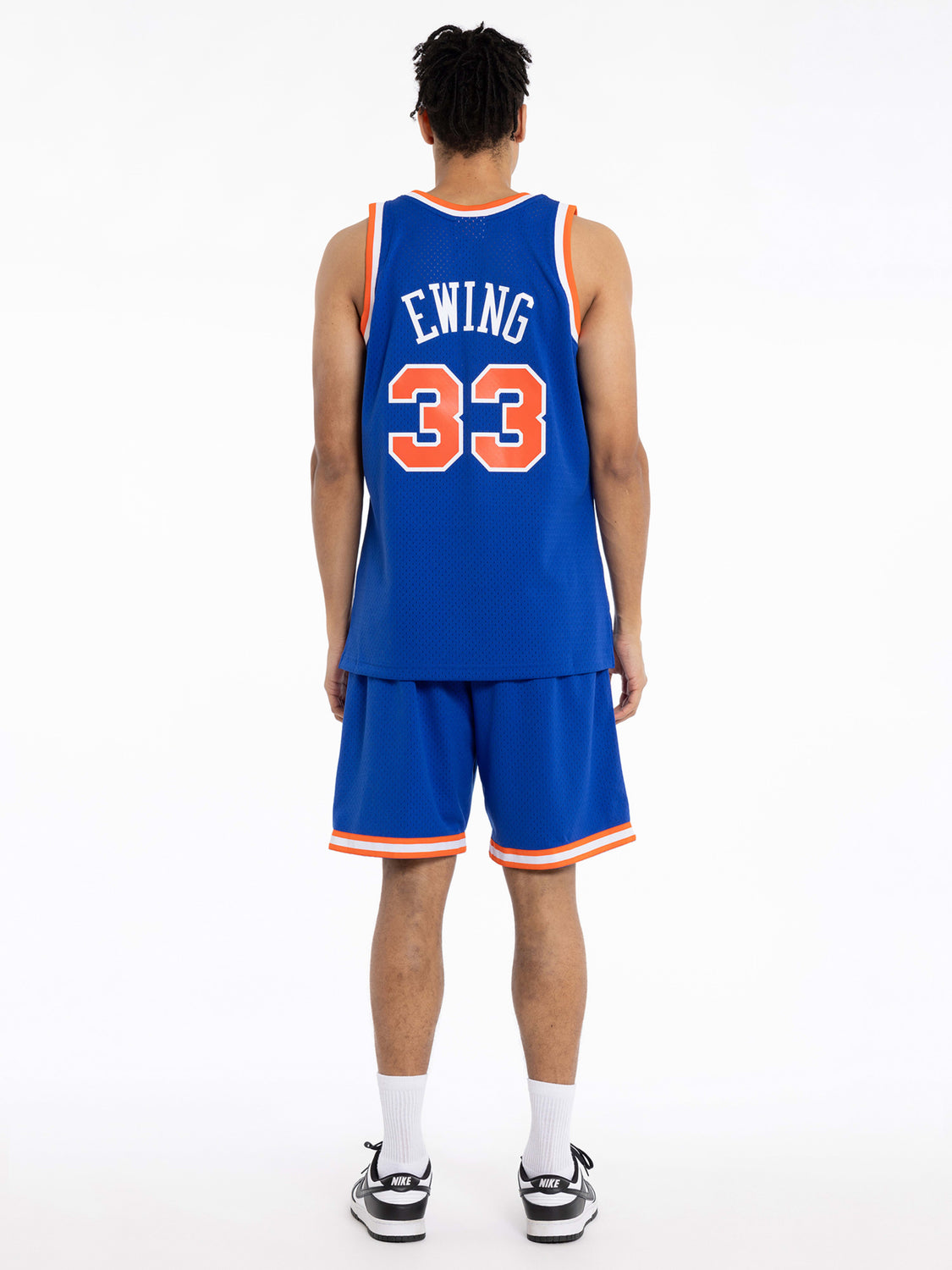 Mitchell & Ness NBA Swingman Road Jersey Knicks 91 Patrick Ewing Royal MD