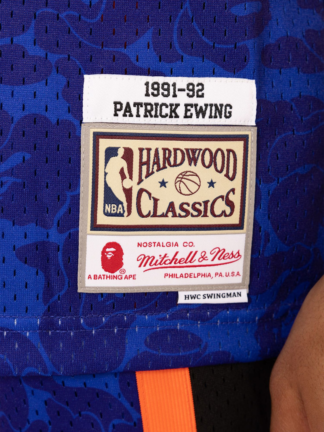 Bape x Mitchell & Ness New York Knicks Shorts Blue