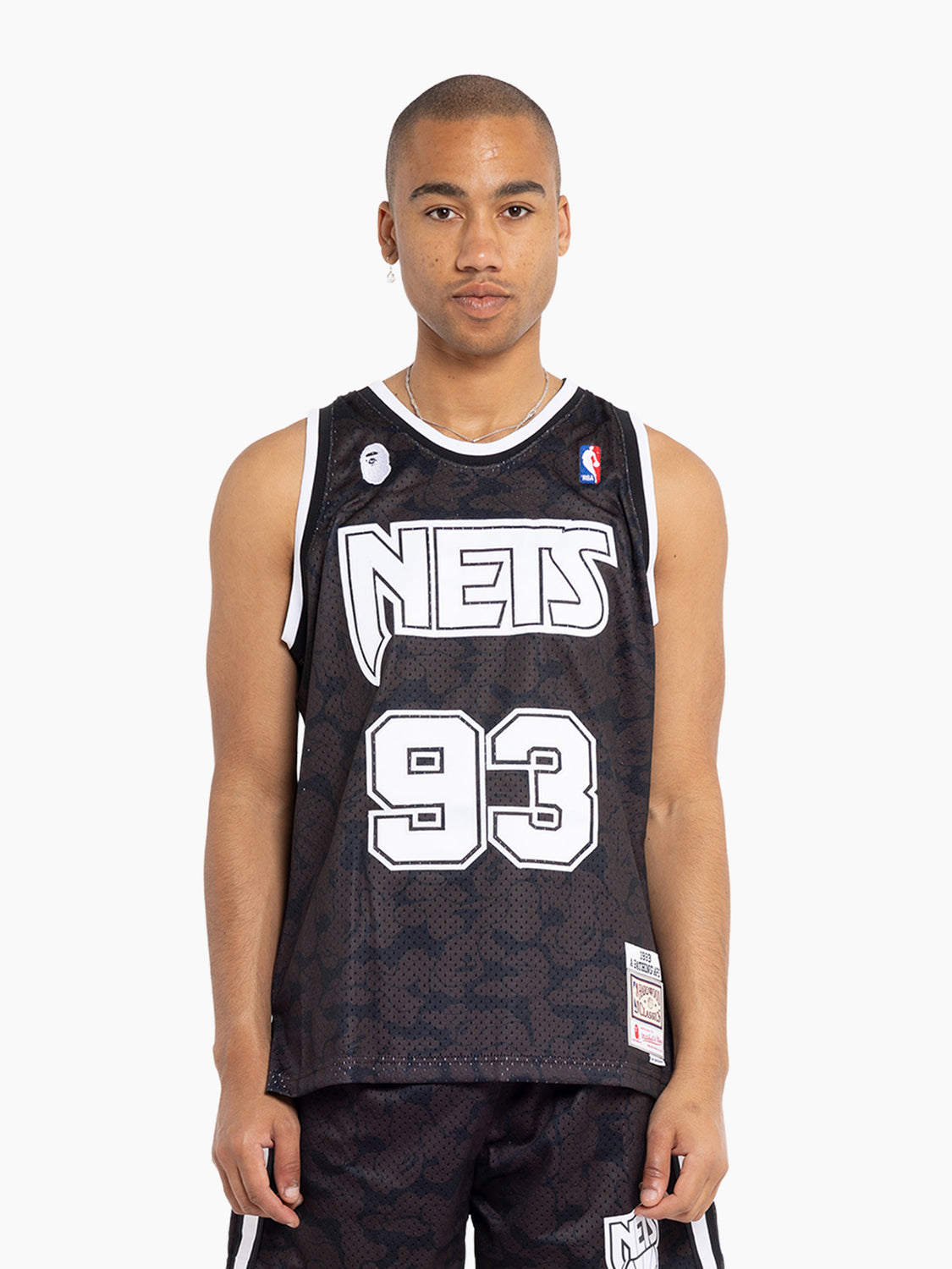 Bape x Mitchell & Ness Mets Jersey Black